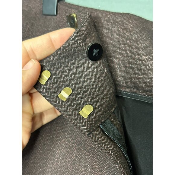 New York and Company The Wide Leg Pant Women's 10 Brown High-Rise NWOT - Picture 8 of 12